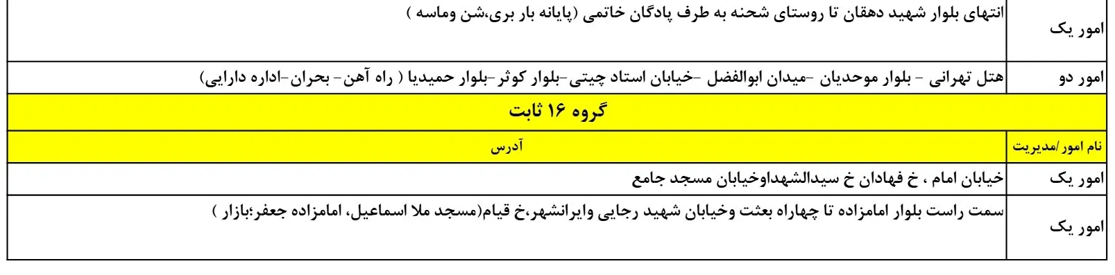 جدولقطعی برق یزد12اسفند1403 (7)