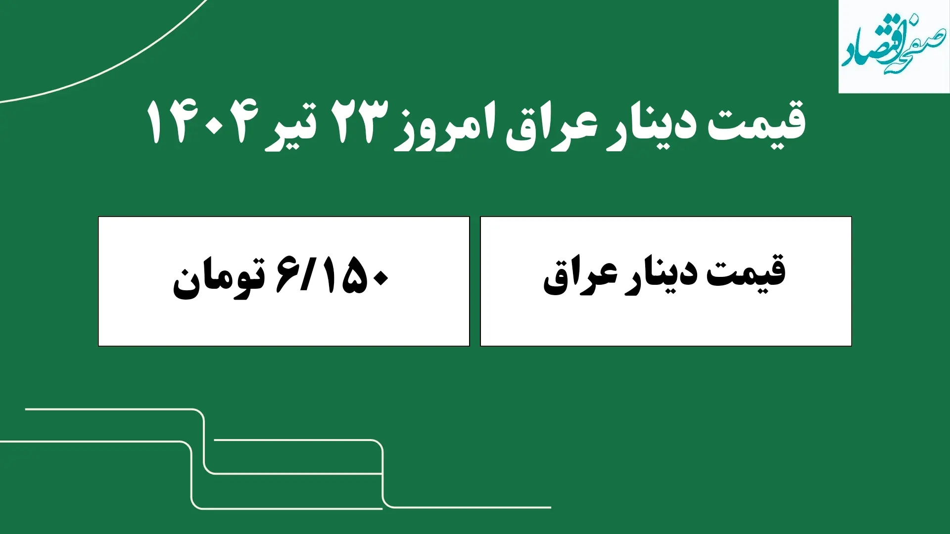 قیمت دینار عراق امروز