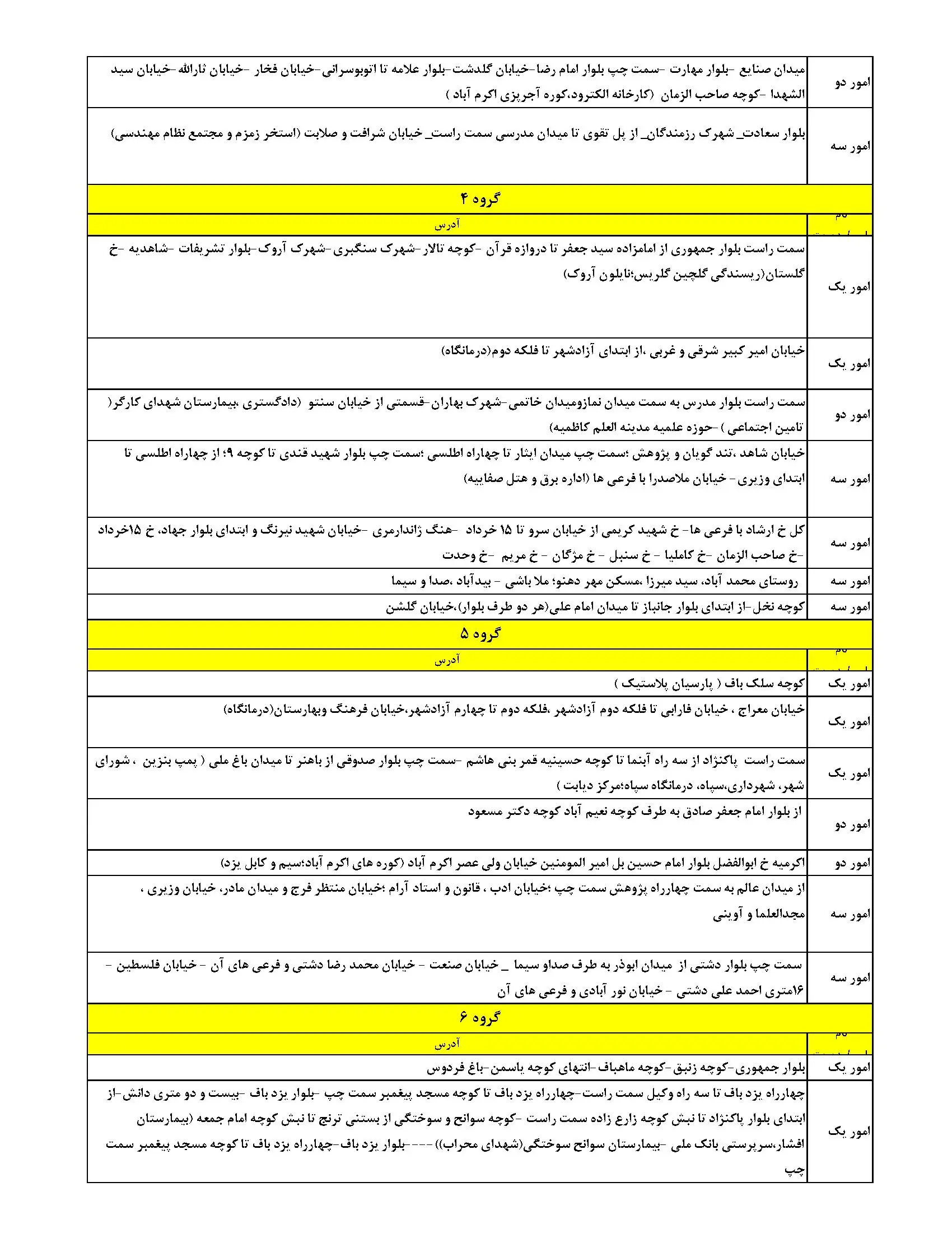 برنامه قطعی برق یزد یکشنبه ۲۸ اردیبهشت ۱۴۰۴