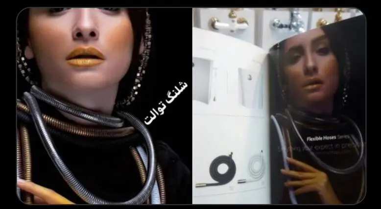 تبلیغ شلنگ توالت تا سوسیس بندی | عکس