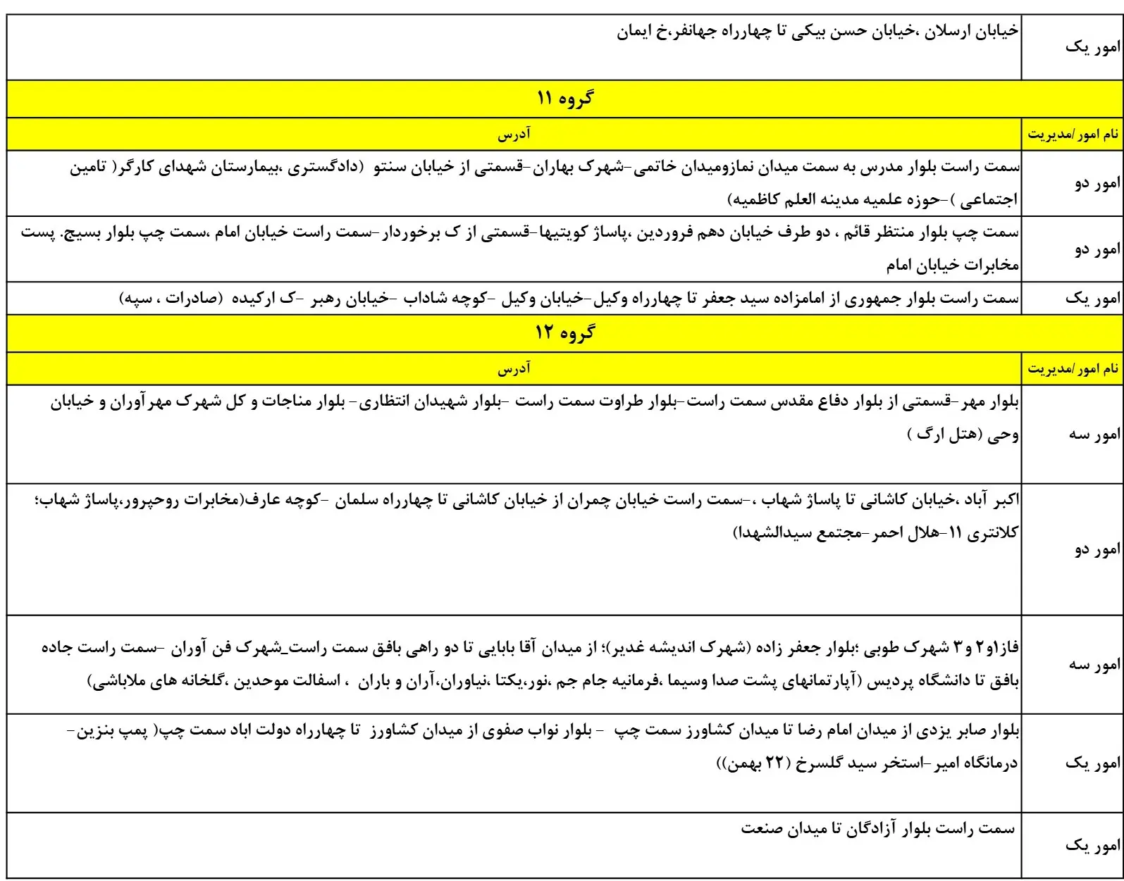 زمان قطعیبرق یزد14اسفند1403+جدول خاموشی برق (7)