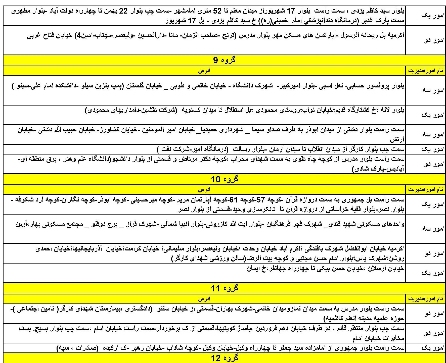 جدول خاموشی برق یزد 8اسفند1403 (3)