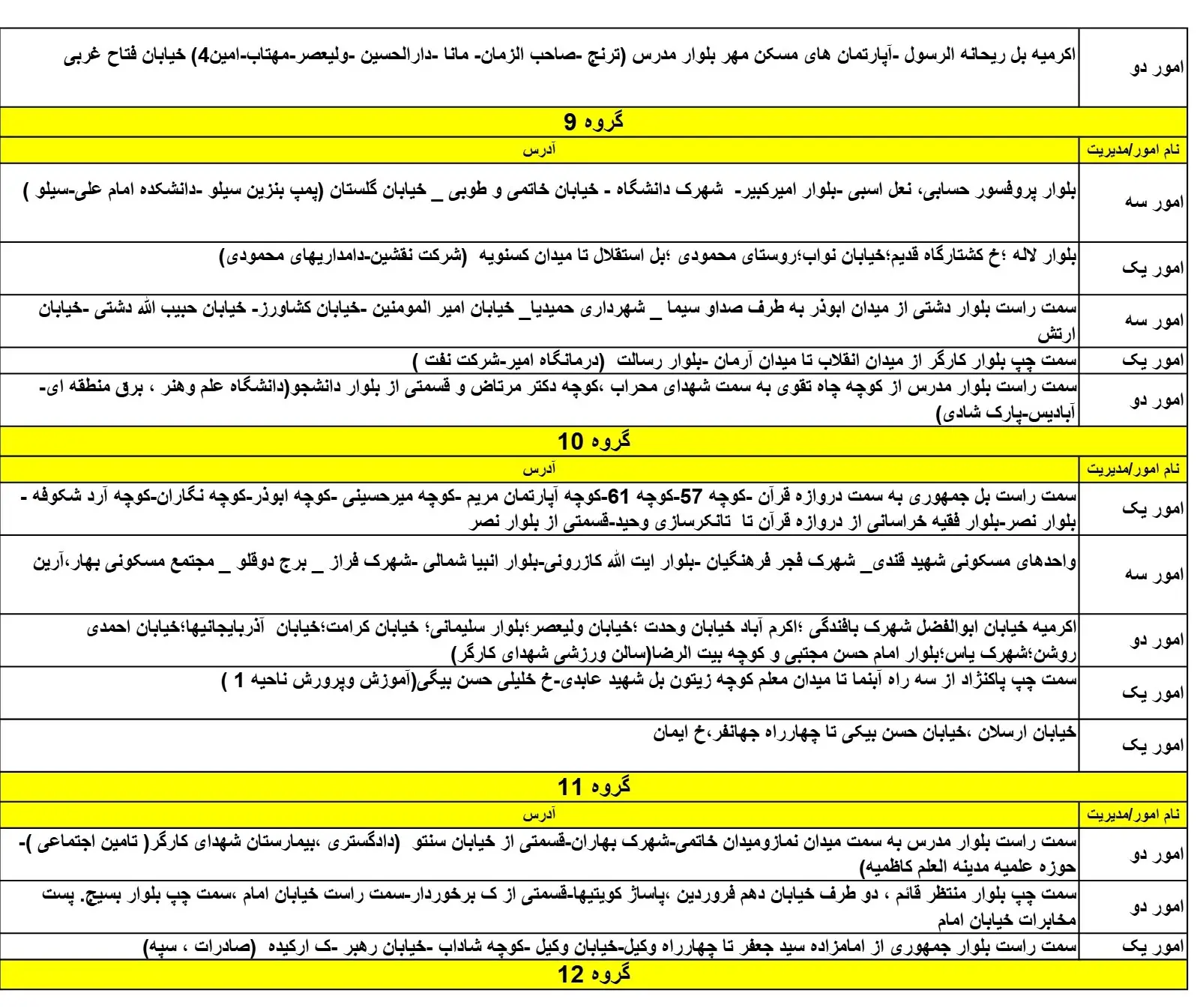 جدول خاموشی برق یزد9اسفند1403 (3)