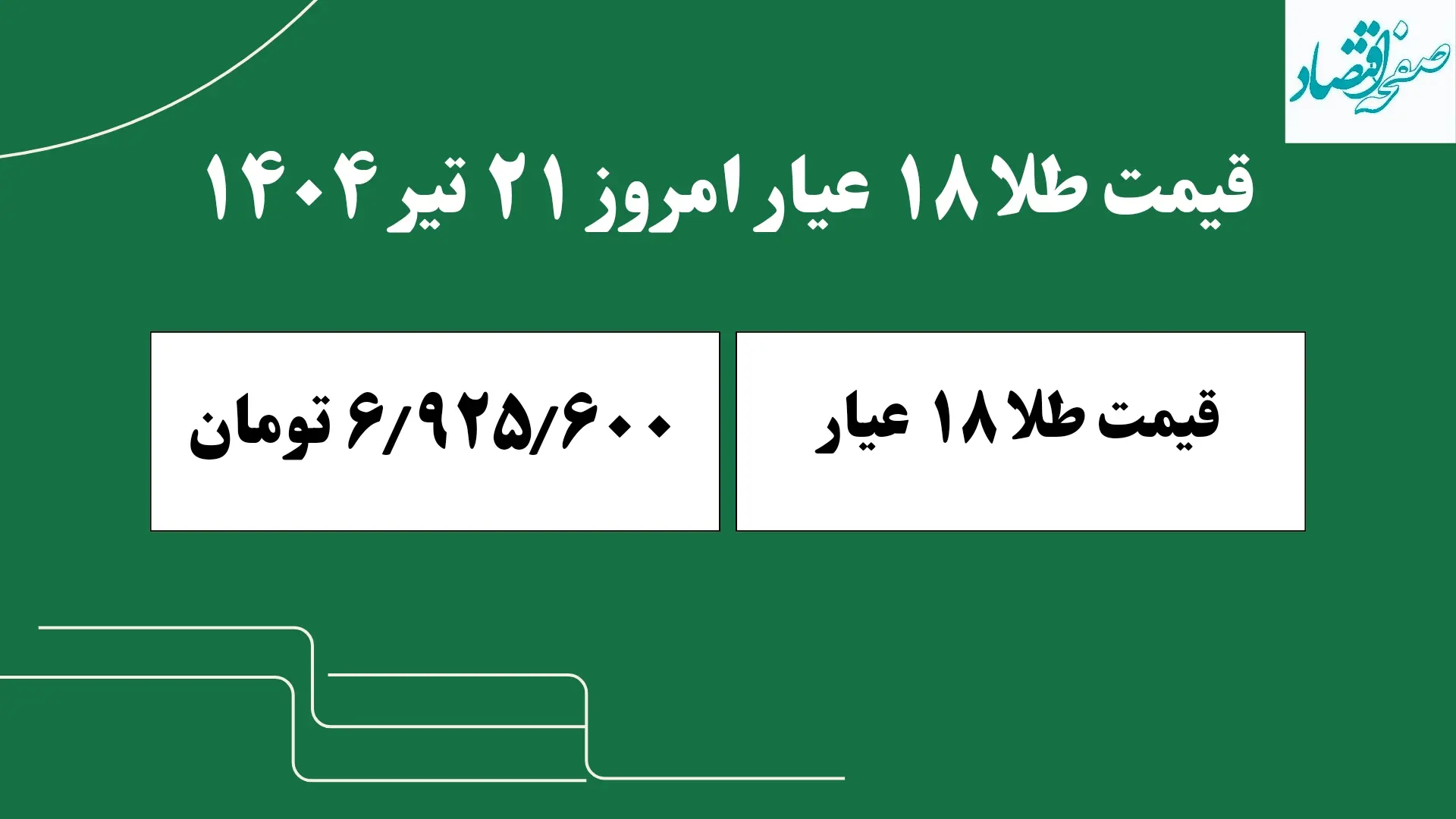 قیمت طلا ۱۸ عیار