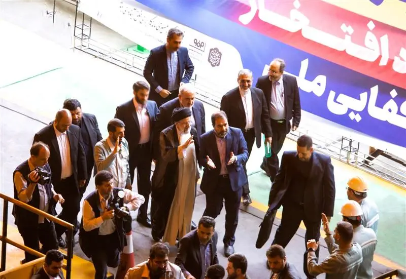 گزارش تصویری بازدید رییس جمهور از فولاد مبارکه 