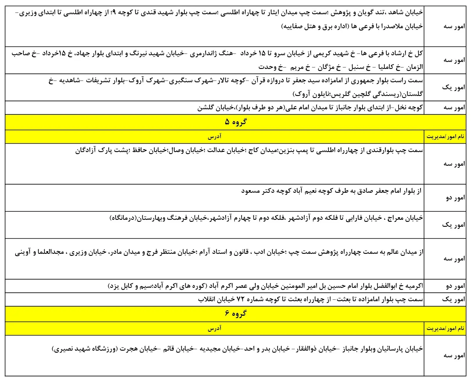 زمان قطعیبرق یزد14اسفند1403+جدول خاموشی برق (4)