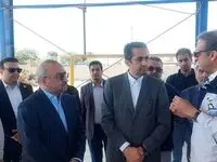 بازدید آقاجانلو از سایت آب شیرین کن منطقه ویژه خلیج فارس