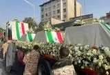 تصویر پربازدید از مراسم تشییع شهدا