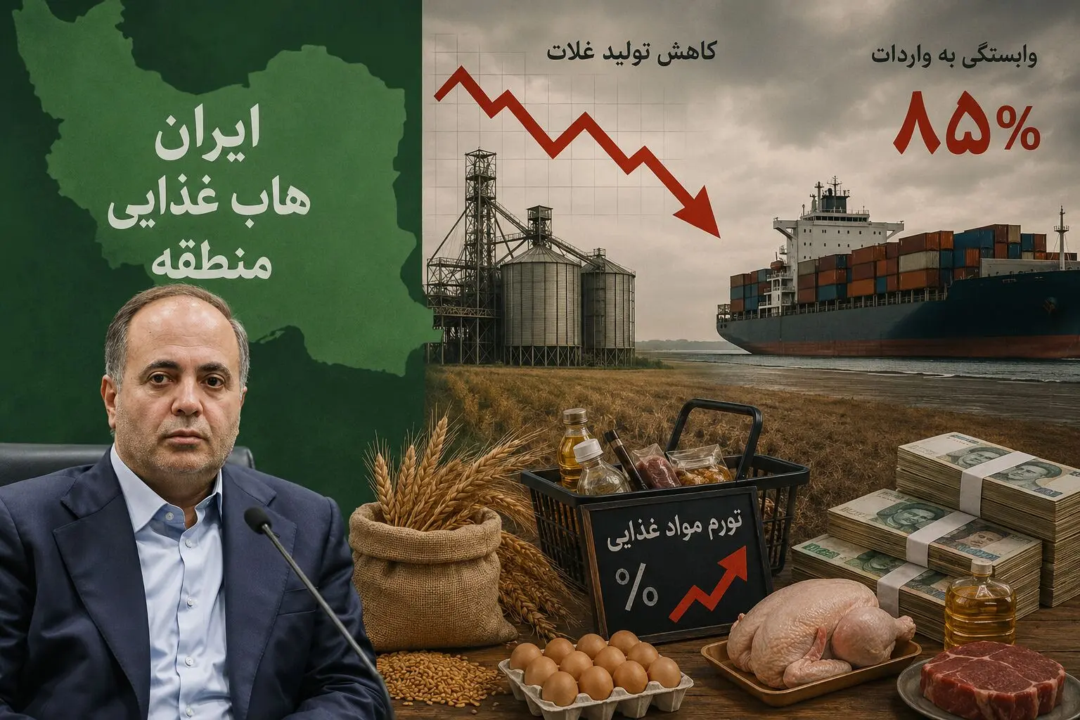ادعای جدید آقای  وزیر جهاد کشاورزی  و  واقعیت تلخ سفره مردم