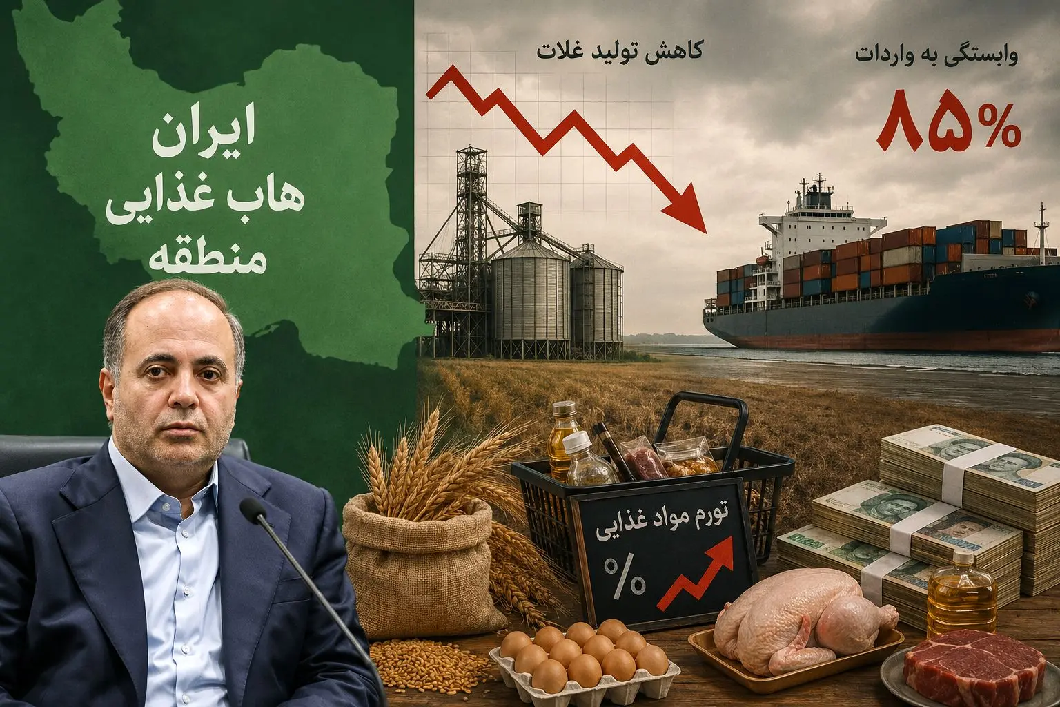 ادعای جدید آقای  وزیر جهاد کشاورزی  و  واقعیت تلخ سفره مردم