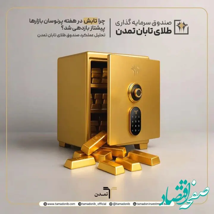 چرا «تابش» در هفته پرنوسان بازارها پیشتاز بازدهی شد؟ تحلیل عملکرد صندوق طلای تابان تمدن