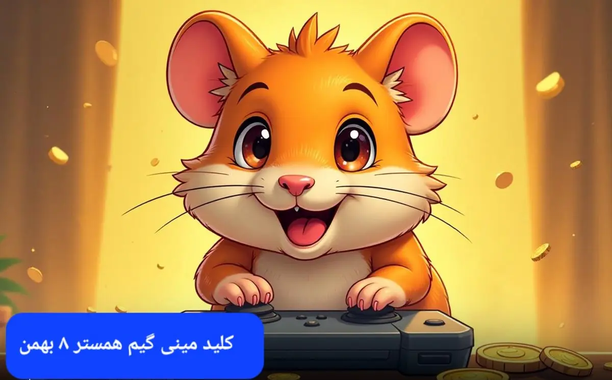 کلید مینی گیم همستر دوشنبه ۸ بهمن ماه ۱۴۰۳