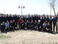 گرامیداشت روز شهدا با کاشت ۱۱۰ اصله نهال مقاوم در ذوب آهن اصفهان