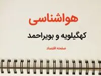 پیش بینی آب و هوا کهگیلویه و بویراحمد فردا ۲۶ بهمن ماه ۱۴۰۳ | پیش بینی هواشناسی کهگیلویه و بویراحمد فردا جمعه ۲۶ بهمن ماه ۱۴۰۳ + هواشناسی یاسوج