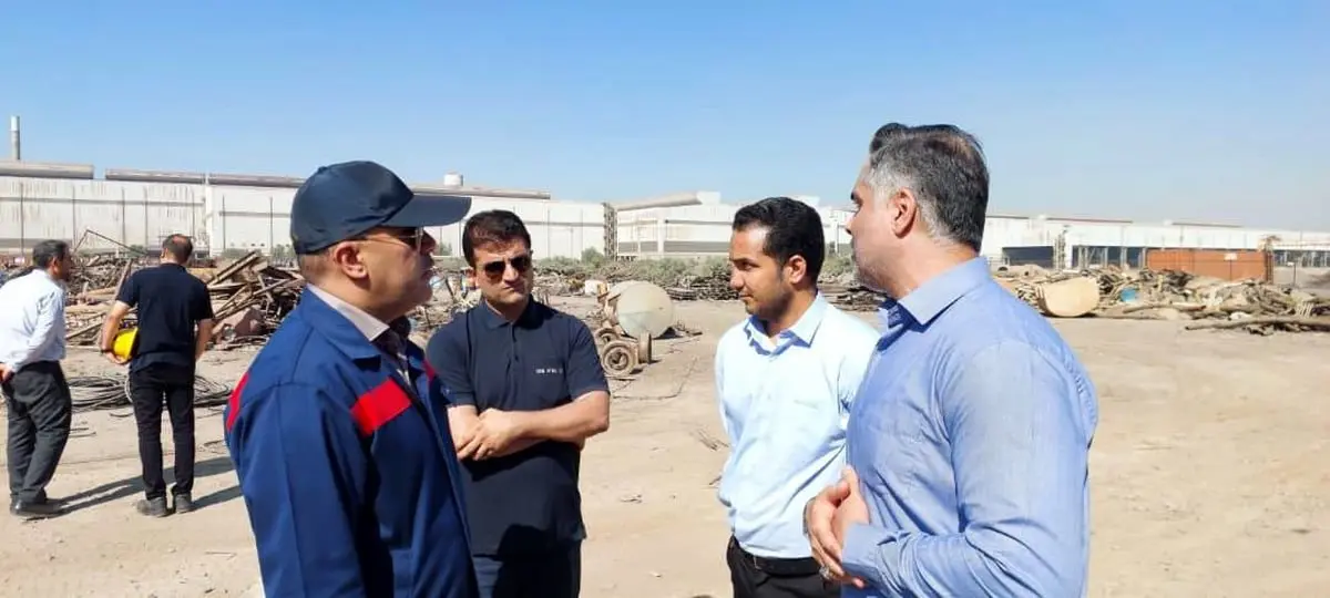 بازدید قائم‌مقام فولاد اکسین خوزستان از انبار ضایعات/تأکید بر ساماندهی سریع، رعایت نکات ایمنی و اجرای نظام آراستگی (5S)