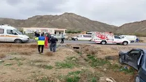 خبر فوری؛ ۹ نفر مصدوم در تصادف جاده جلفا به سیه رود