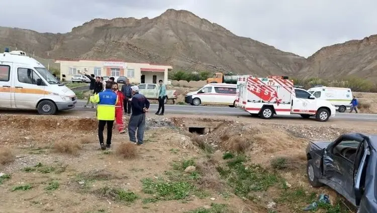 خبر فوری؛ ۹ نفر مصدوم در تصادف جاده جلفا به سیه رود