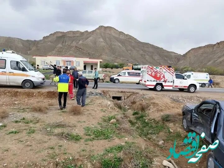 خبر فوری؛ ۹ نفر مصدوم در تصادف جاده جلفا به سیه رود
