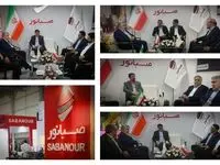 بازدید نمایندگان استان همدان در مجلس از غرفه صبانور در اولین نمایشگاه معدن کشور