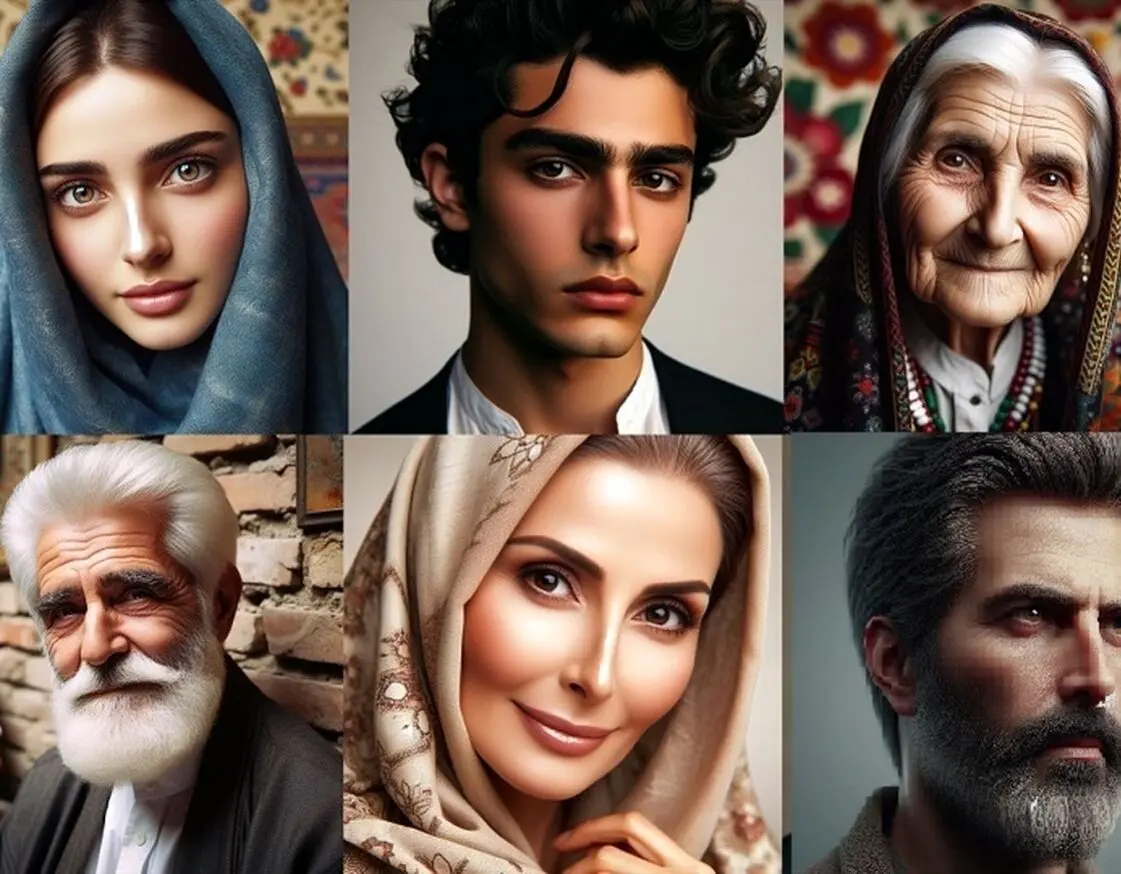 زیباترین چهره های جذاب ایرانی از نظر هوش مصنوعی + عکس