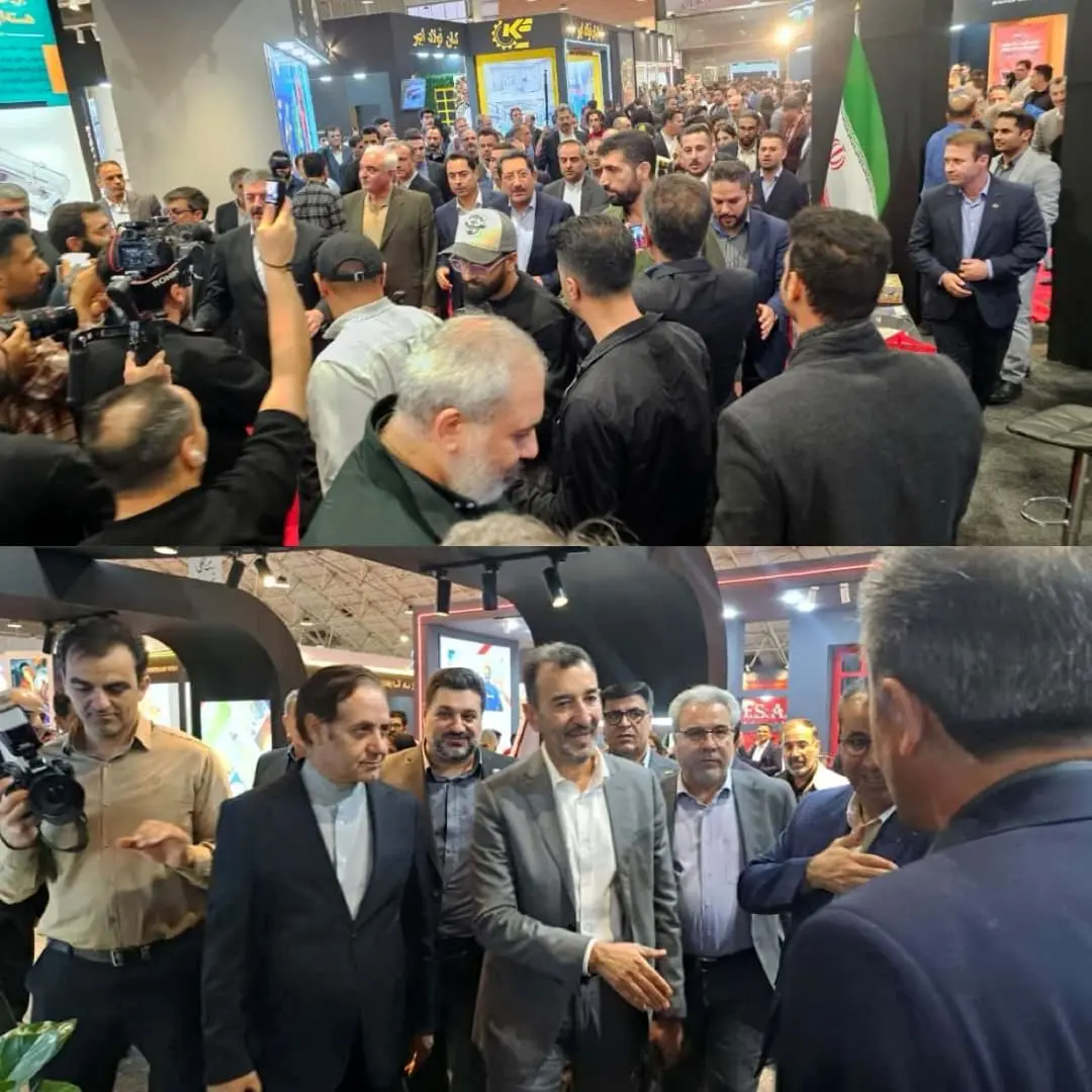 بازدید وزیر صمت و ریاست هیات عامل ایمیدرو از نمایشگاه متافو