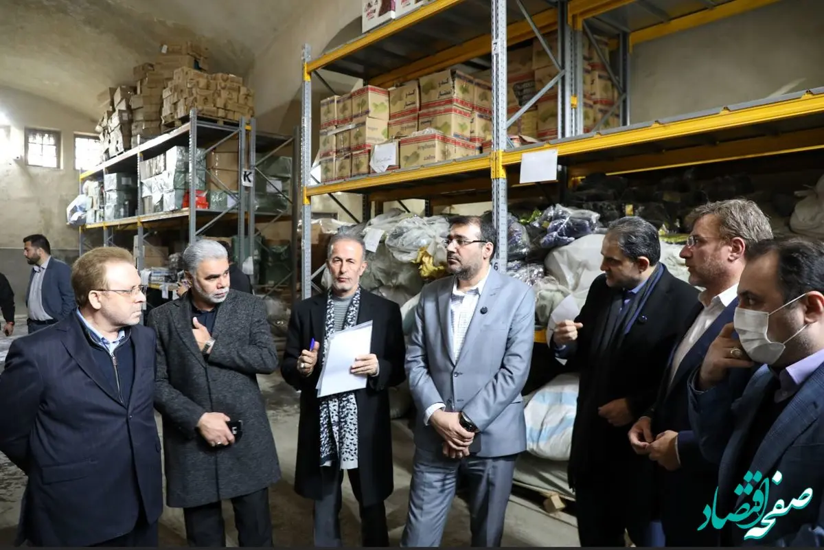 بازدید مدیران ارشد اموال تملیکی از انبار گمرک جنوب تهران