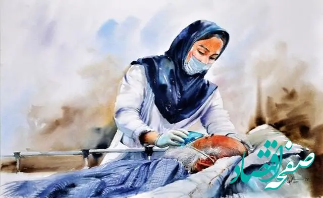 نقاشی در مورد روز پرستار کودکانه همراه با شعر