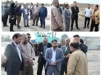 نظارت میدانی سرپرست سازمان منطقه آزاد انزلی از روند عملیات اجرایی پروژه اتصال راه آهن به بندر کاسپین