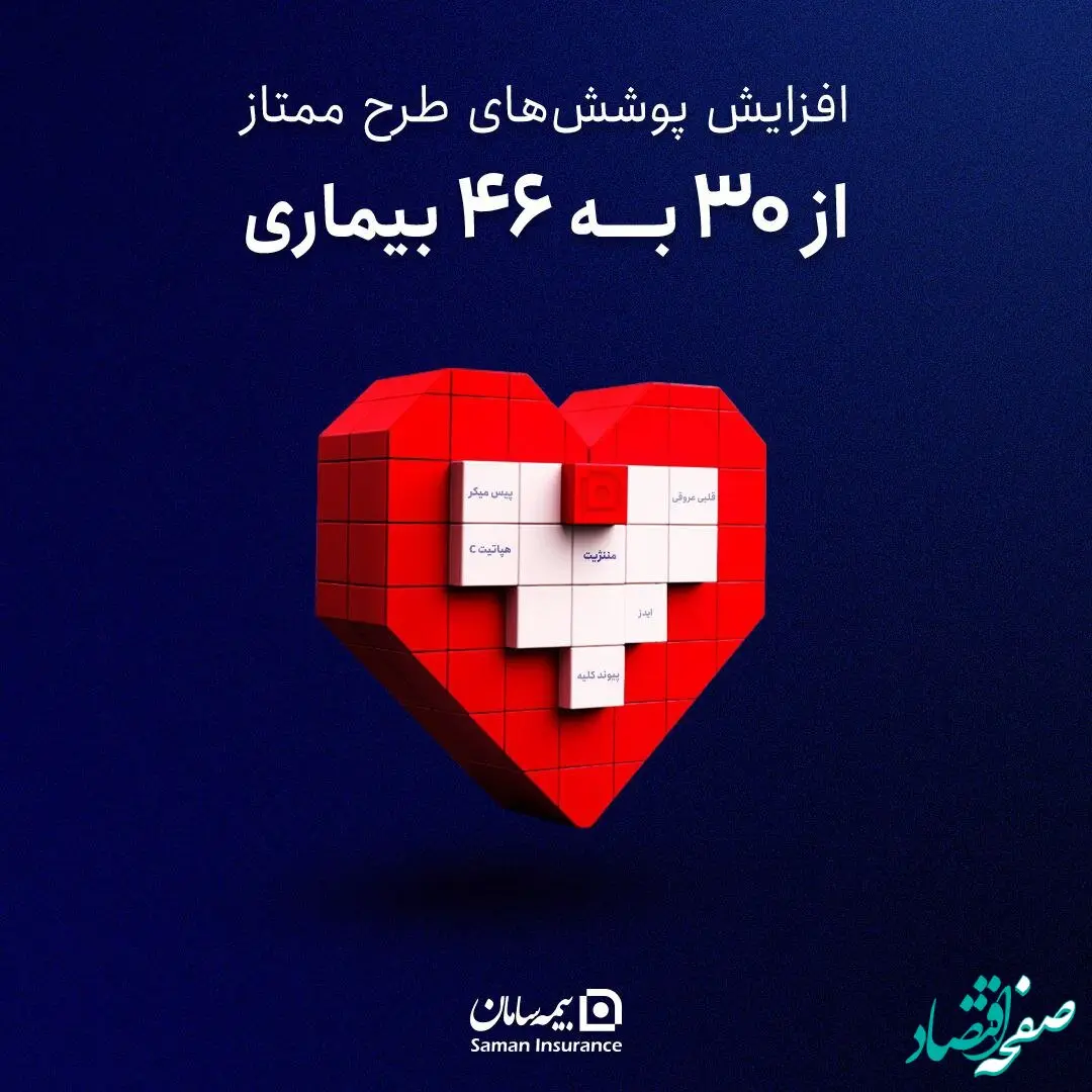 گسترش پوشش بیمه‌ای طرح ”ممتاز“ سامان به ۴۶ بیماری خاص