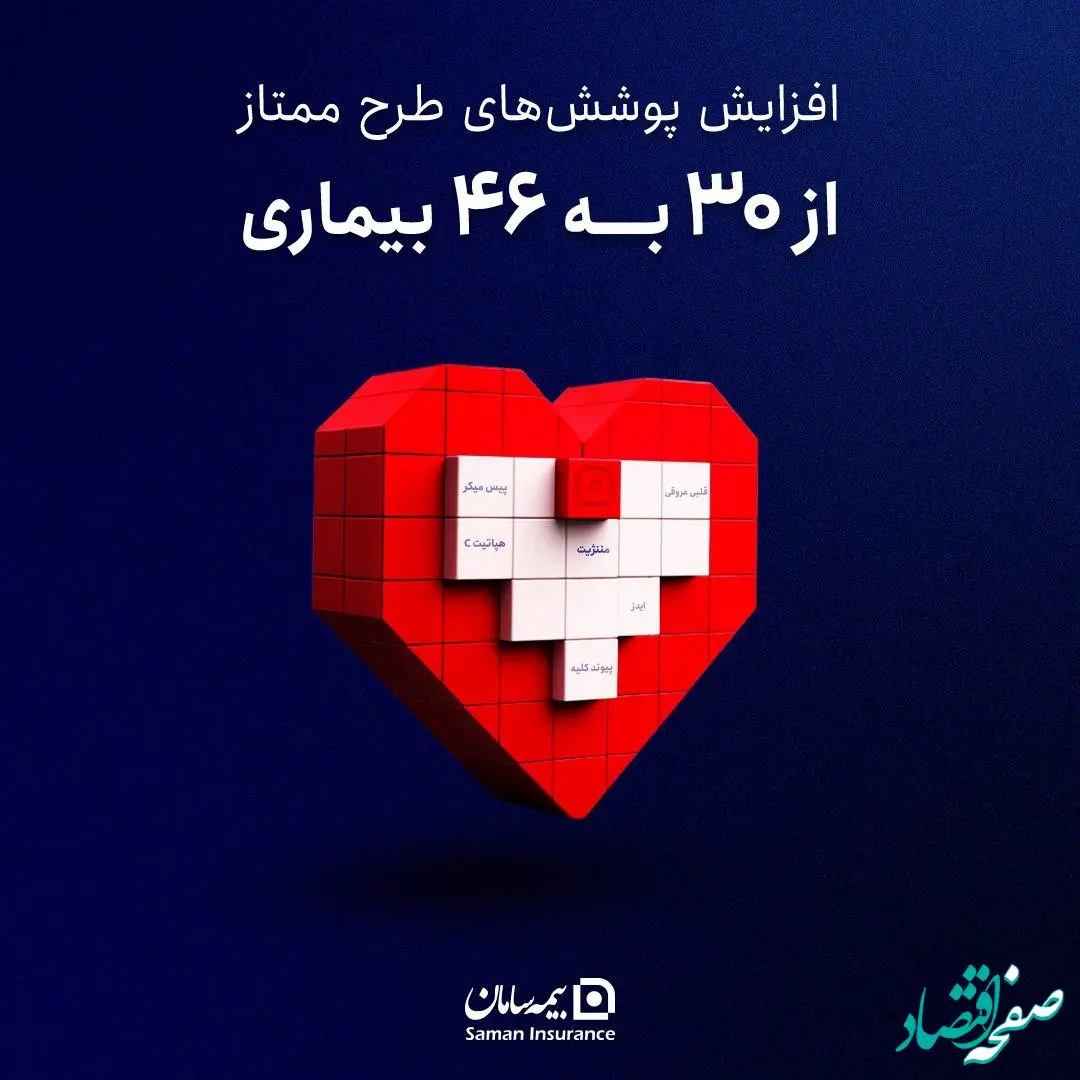 گسترش پوشش بیمه‌ای طرح ”ممتاز“ سامان به ۴۶ بیماری خاص