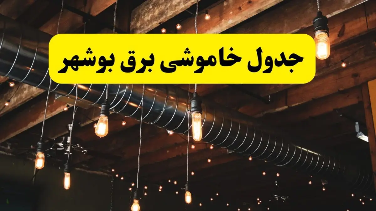 جدول خاموشی برق بوشهر فردا سه شنبه ۹ اردیبهشت ماه ۱۴۰۴ + خبر فوری قطعی برق بوشهر فردا