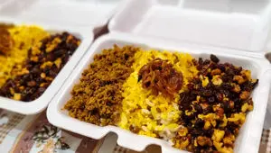 طرز تهیه عدس پلو نذری برای تعداد بالا + نکات مهم پخت عدس پلو مجلسی