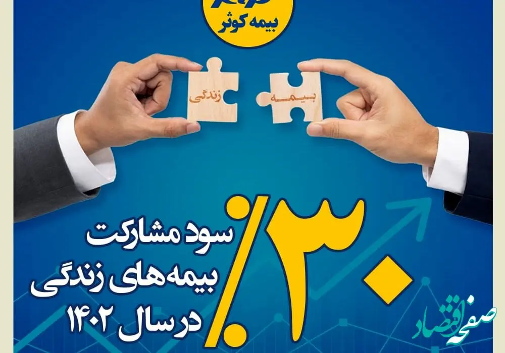 ۳۰ درصد سود مشارکت بیمه های زندگی بیمه کوثر در سال ۱۴۰۲