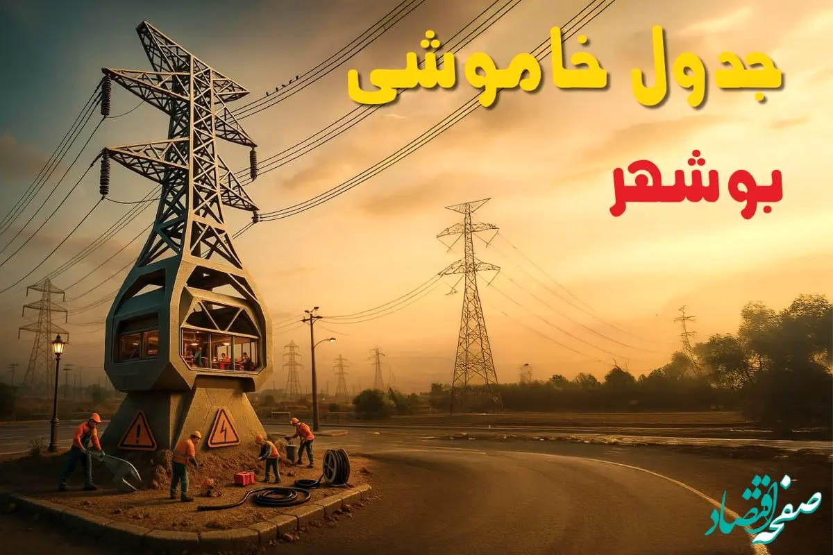 جدول خاموشی برق بوشهر فردا دوشنبه ۱۲ خرداد ۱۴۰۴ + ساعت قطع برق استان بوشهر دوشنبه ۱۲ خرداد