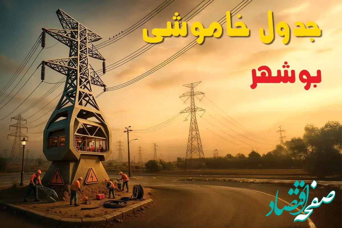 جدول خاموشی برق بوشهر فردا دوشنبه ۱۲ خرداد ۱۴۰۴ + ساعت قطع برق استان بوشهر دوشنبه ۱۲ خرداد