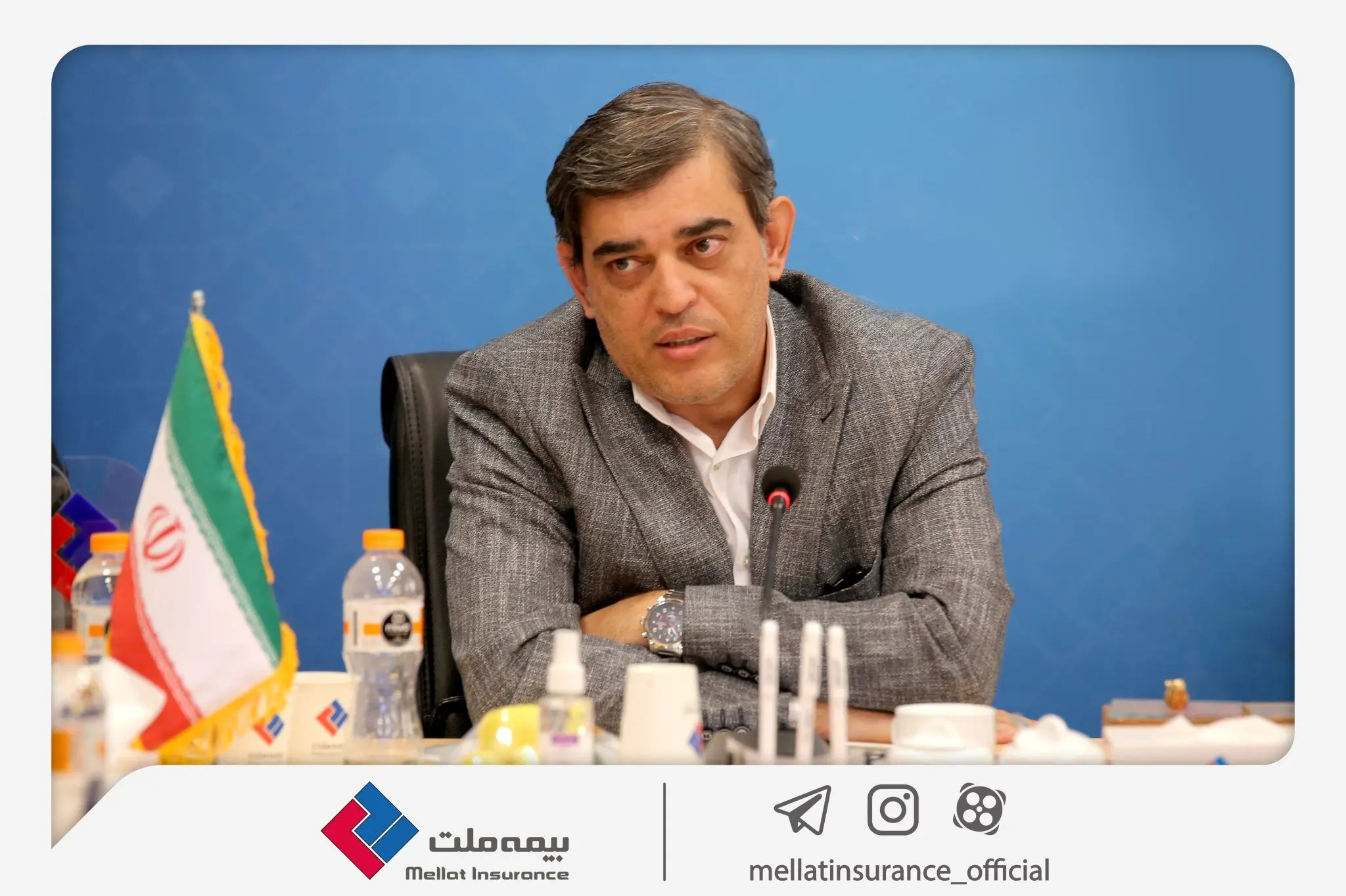 پیام تبریک محمدرضا فرهادی‌پور، سرپرست شرکت بیمه ملت، به مناسبت روز خبرنگار