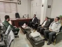 دیدار مدیر عامل پتروشیمی ایلام با فرمانده سپاه چوار