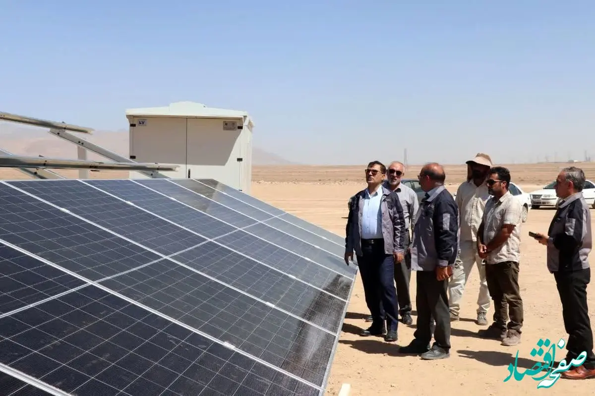 بازدید مدیرعامل شرکت آلومینای ایران از پروژه ساخت نیروگاه خورشیدی