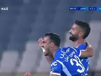 کولاک استقلال در آزادی ؛ گل چهارم استقلال به نساجی توسط جلالی 