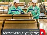 گام جدی فولاد مبارکه برای تولید بر مبنای سفارش و تمرکز بر نیازهای واقعی بازار