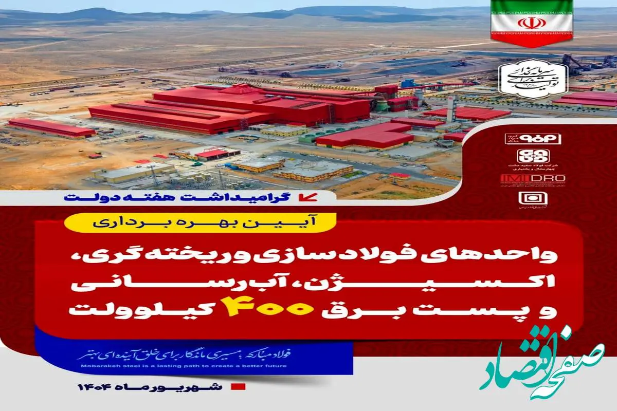 تا دقایقی دیگر پخش زنده افتتاح رسمی واحد فولادسازی سفیددشت گروه فولاد مبارکه توسط رئیس‌جمهور و وزیر صمت