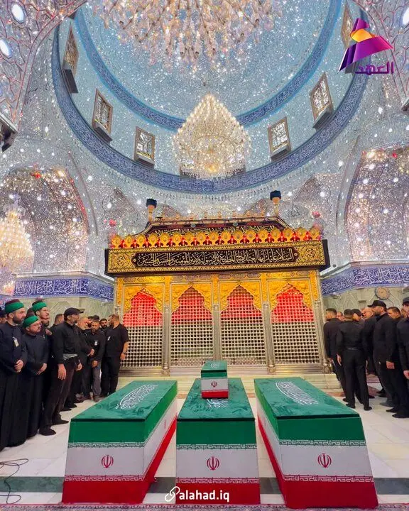 تشییع و وداع باشکوه با آقای شهید ایران در نجف و کربلا