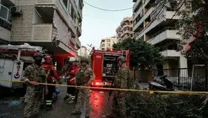 حمله وحشیانه اسرائیل به چند آمبولانس و خودروی آتش نشانی در جنوب لبنان 
