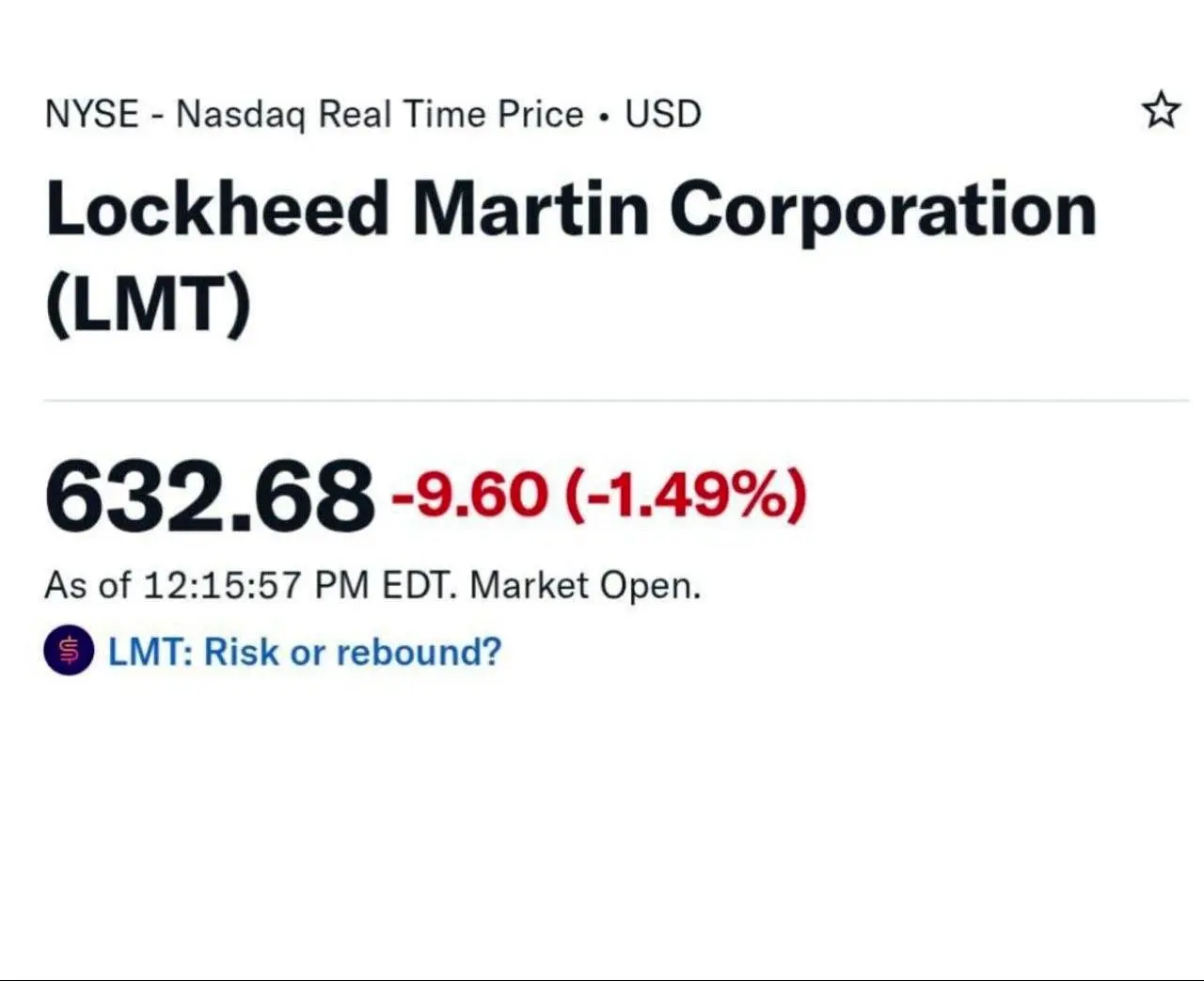 سقوط فوری سهام سازنده F35 بعد از ضربه ایران