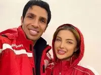 عکس سپهر حیدری و همسرش در سال نو میلادی / چه ستی کردند با هم!