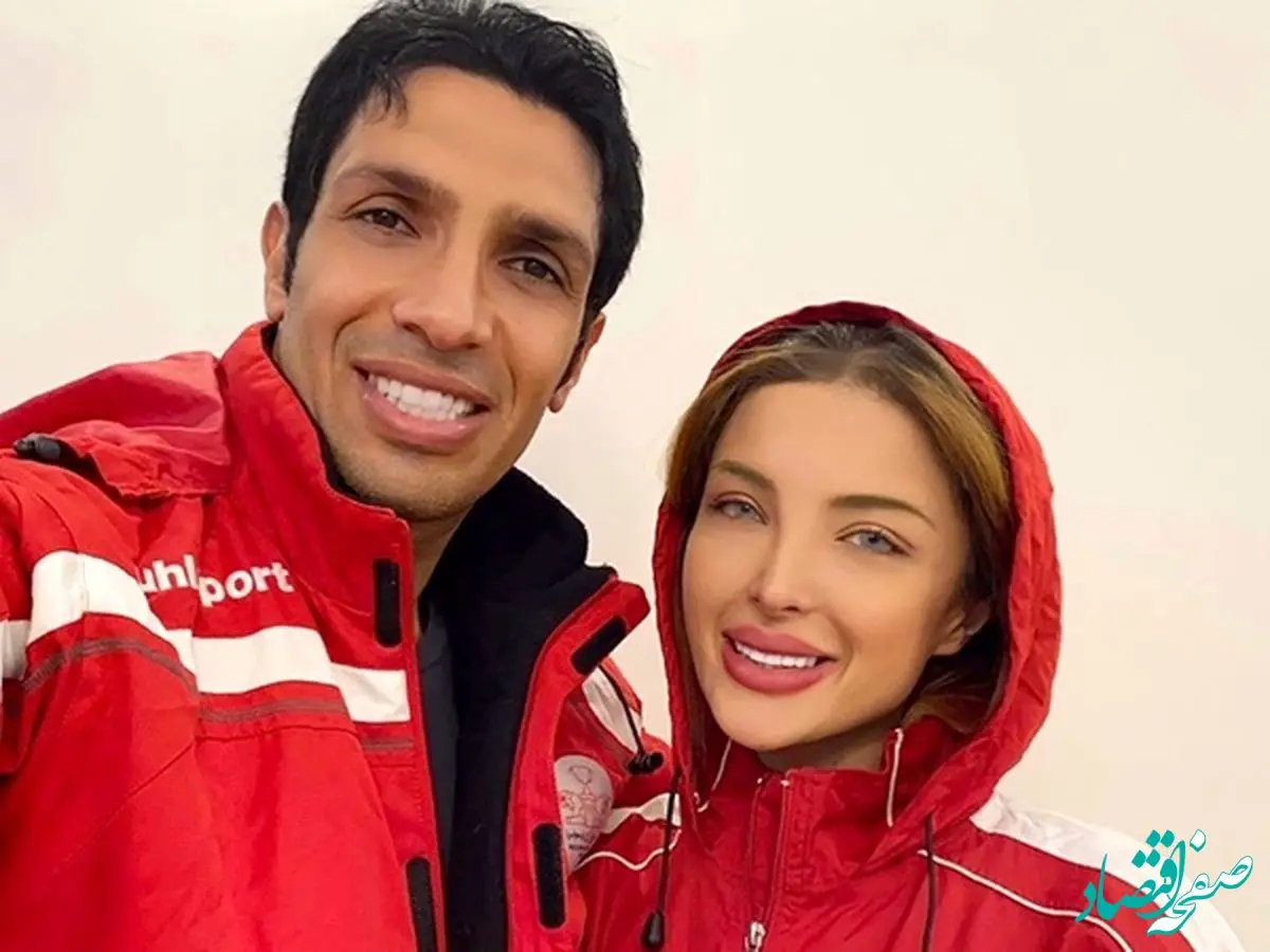 عکس سپهر حیدری و همسرش در سال نو میلادی / چه ستی کردند با هم!