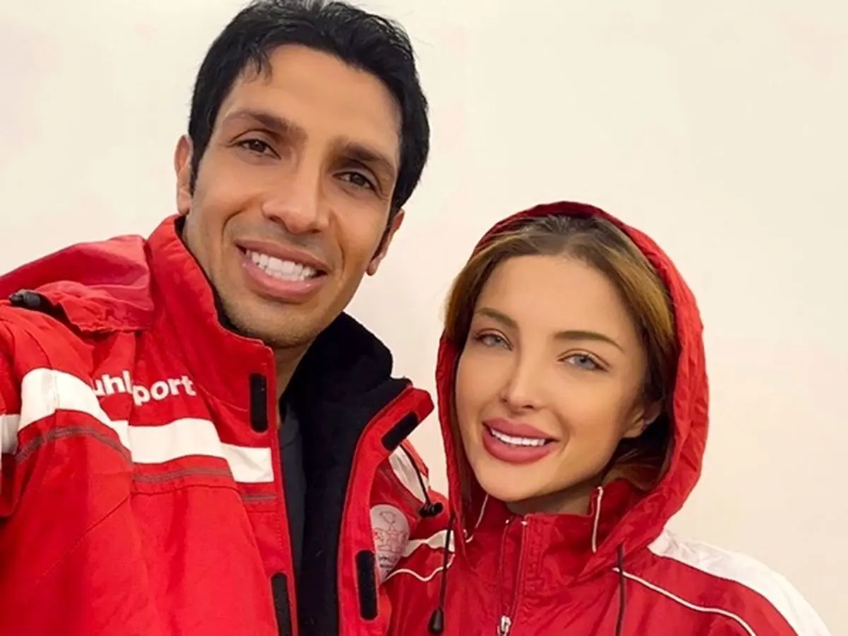 عکس سپهر حیدری و همسرش در سال نو میلادی / چه ستی کردند با هم!