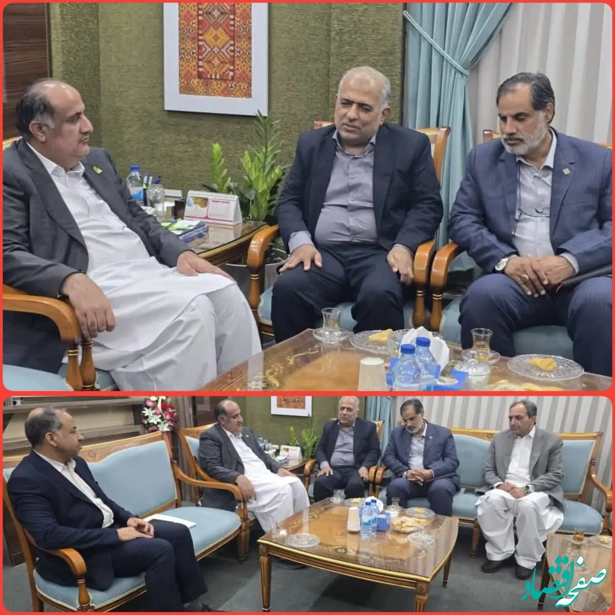 دکتر شهریار شهرکی، ،مدیرکل بیمه سلامت استان سیستان و بلوچستان درنشست مشترک با دکتر محمد سعید اربابی،  رئیس هیات مدیره و مدیرعامل سازمان منطقه آزاد چابهار با هدف تعامل و همکاری های سازنده در مسیر رضایت بیمه شدگان دیدار و بحث و تبادل نظر کردند