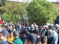 حضور تلاشگران ذوب آهن اصفهان در اجتماع و راهپیمایی ۱۳ آبان