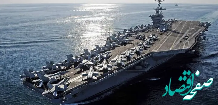 آتش سوزی در یک ناو هواپیمابر آمریکا + تعداد مجروحین